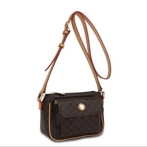 Rioni coated canvas crossbody bag